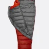 Saco de dormir Rab Alpine 200 Firecracker ligero para montaña