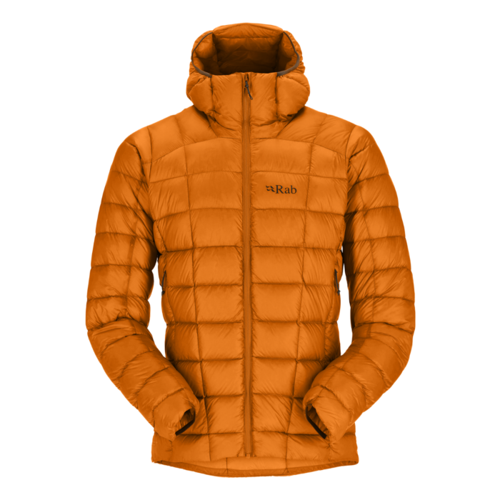 Chaqueta Rab Mythic Alpine de hombre color naranja para alpinismo técnico